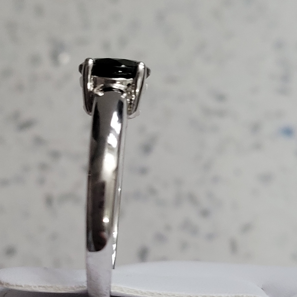 Nwot Chrome Diopside Solitaire Ring! Sterling Sil… - image 4